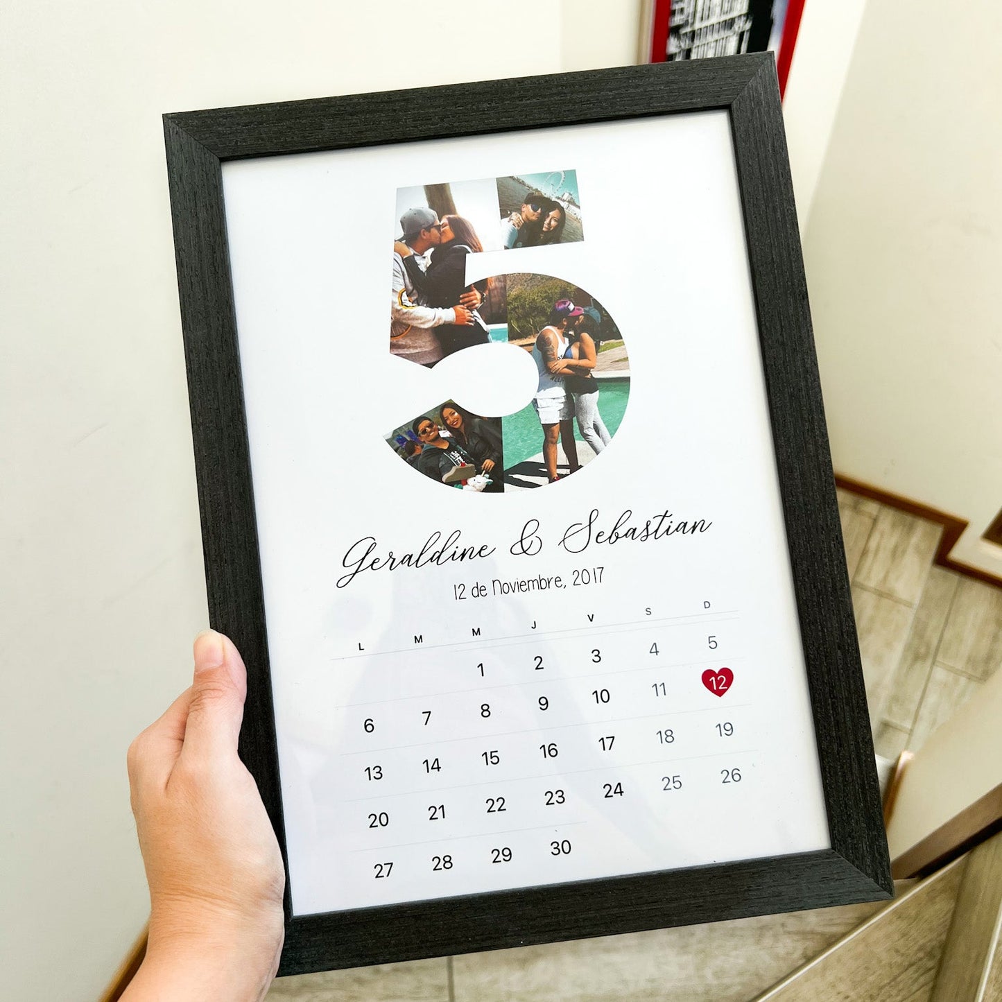 Cuadro Calendario Número