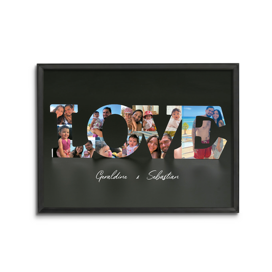 Cuadro Letras Rellenas