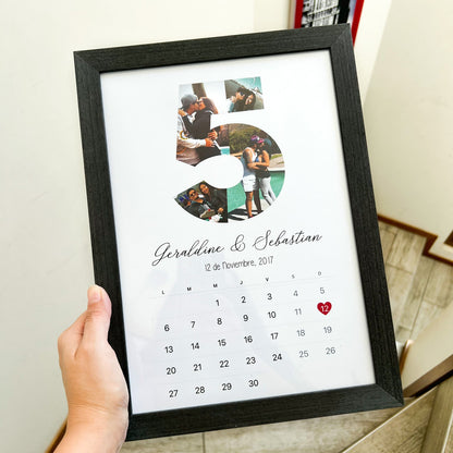 Cuadro Calendario Número